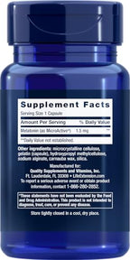 Life Extension Melatonin IR/XR, 1.5 mg, immediate- and Extended-Release Formula for Optimal Sleep Support, Healthy circadian Rhythms, Cellular Defense, Gluten-Free, Non-GMO, 60 Capsules (Pack of 2)