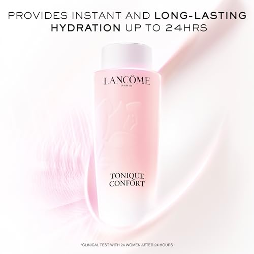 Lancôme Tonique Confort 24 Hr Hydrating Milky Toner- Face toner with Hyaluronic Acid, Acacia Honey, and Sweet Almond Oil for Visibly Softer, Smoother, Hydrated Skin