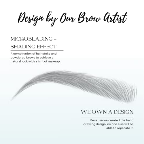 | Microblading & Shading Tattoo | A combination of hair stoke and powdered brows | Non-toxic | Vegan friendly (Dramatic Las Vegas, Black)
