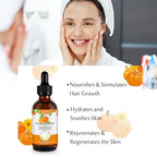 2 Pack Pumpkin Seed Oil, Pumpkin Seed Oil for Hair Growth, Pure Cold Pressed Pumpkin Seed Oil for Dry Damaged Hair Growth, Hydrating, Scalp Moisturizer, Nourishment