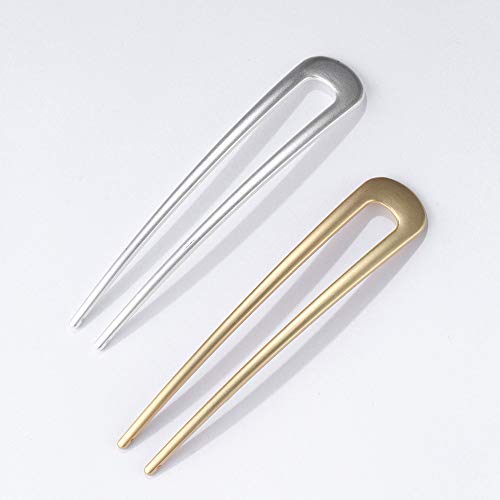 U-Shaped Hair Pins Metal Vintage Hair Sticks French Hair Pin Hairstyle Chignon for Women Girls,4PCS (Multiple)-Style 5