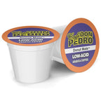 Cafe Don Pedro Donut Mate Low Acid Coffee Pods - Compatible with Keurig K-cup Coffee Maker, Medium Roast, 100% Arabica, Battles Heartburn, Acidic Reflux (12)