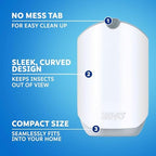 Zevo Flying Insect Trap for Indoors: Light Trap Captures Fruit Flies, Gnats and Houseflies, Starter Kit + Refills (1 Plug-in Base + 3 Cartridges)