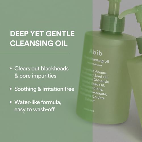 Abib Pore Cleansing Oil Heartleaf Oil-Wash 7.10 fl oz / 210ml I Gentle Cleansing Oil for Sensitive Skin, Mild Cleanser, Blackheads, Pore Care, Double Cleansing, Korean Skincare
