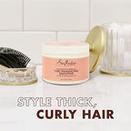 SheaMoisture Curl & Shine Shampoo, Conditioner, 13 Oz Ea + Curl Enhancing Smoothie, 12 Oz – Coconut & Hibiscus Premium Gift Set (3 Piece Set)