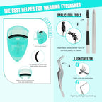 Lash Extension Kit 280Pcs,DIY Individual Lashes Clusters Kit,Lash Bond And Seal,Lash Remover For Eyelashes Extensions,Lash Applicator Tool For False Eyelash Cluster Kit(Blues(60D),D-Mix8-16mmKit)