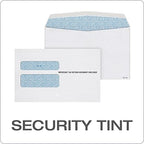 Adams W2 Envelopes, For Standard IRS W2 Forms, Gummed Double Window Security Envelopes, 5-5/8"x 9", 50 per Pack (TXA2219LR), White