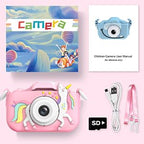 Goopow Kids Camera Toys for 3-8 Year Old Girls Boys,Children Digital Video Camcorder Camera with Cartoon Soft Cover, Best Chritmas Birthday Festival Gift for Kids