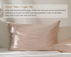 Yanibest Satin Pillowcase, King Size Pillow Cases Set of 2 - Silk Pillow Cases for Hair and Skin with Zipper, Silk Pillow Cases King for 20"x40", Exquisite Packaging for Women Men