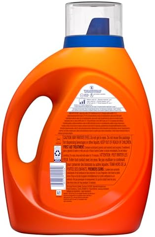 Tide Plus Febreze Sport Odor Defense HE Turbo Clean Liquid Laundry Detergent, 105 fl oz, 74 loads