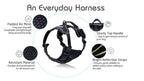 rabbitgoo Dog Harness, No Pull for Large Dogs with 2 Leash Clips, Pet Vest