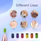Sanding Bands for Nail Drill, Nail Drill Bits CORFULRA 300pcs 6 Colors Coarse Fine Nail Sander Set #80#100#120#150#180#240 Grits Sanding Bands, Rainbow Mandrel Nail Drill Bit for Acrylic Nails.