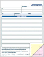 Adams Contractor’s Invoice Book, 3-Part, 50 Sets per Book, 50 Pages (ABFTC8122)