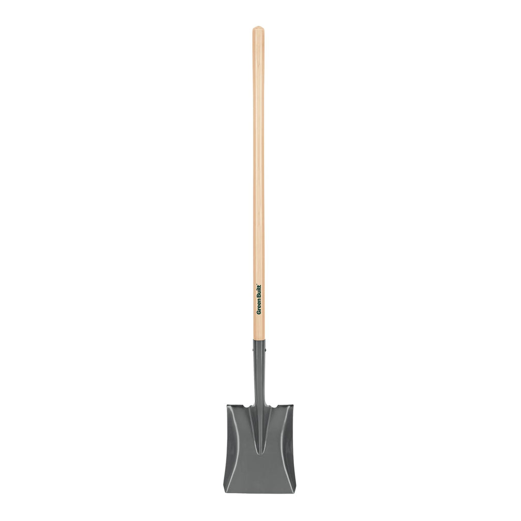 Truper Tru Built Square-Point Shovel, 45-Inch Wood Handle with 9-Inch Cushion Grip, Rolled Step Steel Blade, Heavy-Duty Scooping and Transfer Shovel (Model PCL-PE / 31174)