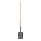 Truper Tru Built Square-Point Shovel, 45-Inch Wood Handle with 9-Inch Cushion Grip, Rolled Step Steel Blade, Heavy-Duty Scooping and Transfer Shovel (Model PCL-PE / 31174)