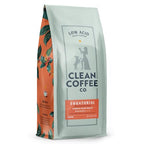 Clean Coffee Co. - Low Acid Medium-Dark Roast, Tested for Molds and Toxins, Papua New Guinea Blend, Notes of Milk Chocolate and Roasted Almonds (Ground, 12 oz Bag)