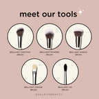HALEYS Crease Eyeshadow Brush, Medium Fluffy Tapered Brush, Soft, Easy Blending Makeup Tool, Seamless, Multi-tasking Makeup Brush for Cream and Powder, High-end Synthetic Bristles, Vegan + CF