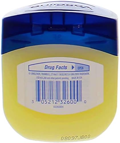 Vaseline 100% Pure Petroleum Jelly Skin Protectant 3.75 oz (Pack of 12)