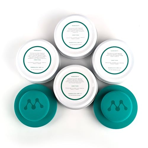 Mineralized Magnesium Deodorant Powder | Non Toxic Deodorant - Aluminum Free, Baking Soda Free, Talc Free | Whole Body Deodorant Women & Men, Body Powder, Mineral Deodorant, 4-Samples, Variety