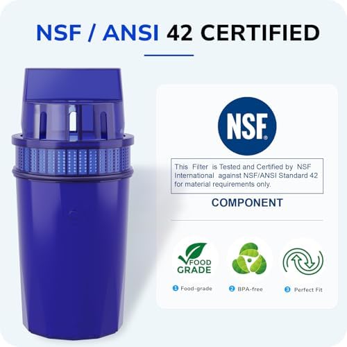 Fil-Fresh 4-Pack Water Filter Replacement for All PUR, PUR Plus Water Pitchers and Dispensers, Replace PPF900Z, NSF Certified, Advanced Version