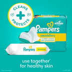 Pampers Baby Wipes Sensitive Perfume Free 1X Pop-Top Pack 56 Count