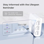 Waterdrop TSU 0.01μm Ultra-Filtration Under Sink Water Filter System, 3-Stage Tankless Undersink Water Filtration with Faucet, Smart Panel, No Waste Water, No Electricity Required, Does not Lower TDS