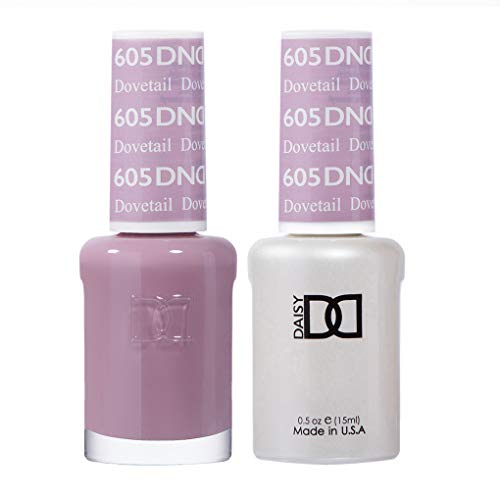 DND Gel Polish Set, Purple Collection, UV/LED GelPolish and Air Dry Nail Lacquer, Matching Chip-Free Polish Duo, 0.5 Fl Oz Each