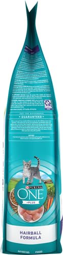 Purina ONE Natural Hairball Control Dry Cat Food, 7 lb Bag
