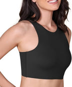 ODODOS Racerback Tank Bra for Women High Neck Non Padded Medium Support Sports Bra Workout Yoga Crop Tops