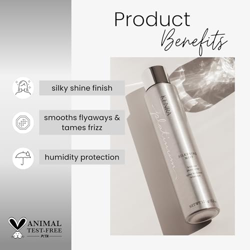 Kenra Platinum Silkening Mist | Brilliant Shine Spray | Smooths Flyaways, Detangles and Tames Frizz | Humidity Protection | All Hair Types
