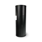 Zogics Gym Wipes Dispenser Stand and Trash Bin – Dual-Purpose Wet Wipes Dispenser for Sanitizing and Cleaning with Built-in 7 Gallon Trash Can, Black Galvanized Steel