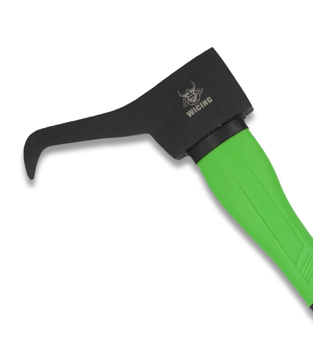 WICING Hookaroon 15 Inch, Pickaroon Forged Steel, with Anti-Slip & Shock Reduction Grip, for Log Lifting and Moving Wood Firewood Tool