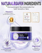2024 Updated Magnesium Calm Cream:[Better Sleep][Calms Soothes] Magnesium Cream Relief Moisturizer, Hydrating, Nighttime Magnesium Lotion with Lavender Essential Oils, Sensitive Skin Friendly（2PC)