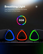 Bluetooth Speaker with HD Sound, Portable Wireless, IPX5 Waterproof, Up to 20H Playtime, TWS Pairing, BT5.3, for Home/Party/Outdoor/Beach, Stocking Stuffers, White Elephant Gifts for Adults (Black)
