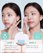 DERMAL Madecassoside Blemish Control Pad - Korean Toner Pad for Blemish & Tone Improvement with Centella Asiatica - Vegan Gauze Tencel Square Pads - High Capacity, 120 Sheets