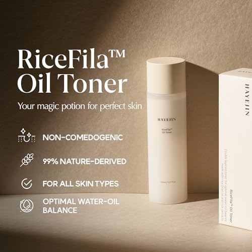 HAYEJIN RiceFila Oil Rice Toner K Beauty Products | Hydrating Facial Toner for Sensitive Skin | Facial Oil Skin Rice Toner for Face Korean (5.07 Fl. Oz)