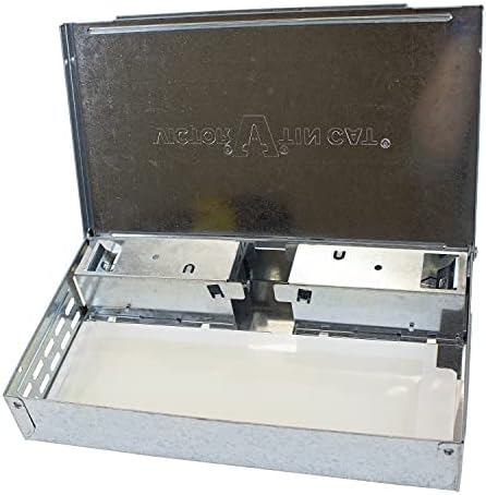 Victor M310GB Tin Cat Mouse Trap with Glue Boards, 1 2, Silver