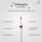 stila Calligraphy Lip Stain Long-Lasting Tint, Moisturizing, Transfer-Proof, Lightweight, Sheer Buildable Color, Fades to a Natural Wash of Colors