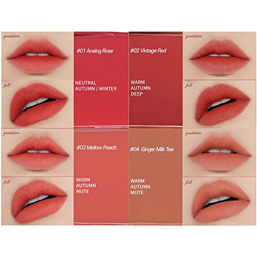 ETUDE Fixing Tint #10 Smoky Cherry (4g) | Long Lasting High Pigmented Liquid Lipstick | Waterproof Lightweight Matte Finish Lip Stain | Full Coverage | Korean Makeup, Kbeauty
