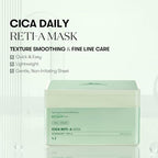 VT COSMETICS CICA Reti-A Mask Sheet 30 Pcs, Retinol Complex for Daily Care, Instant Glow Mask, Easy & Quik, Gentle for All Skin, Korean Skincare