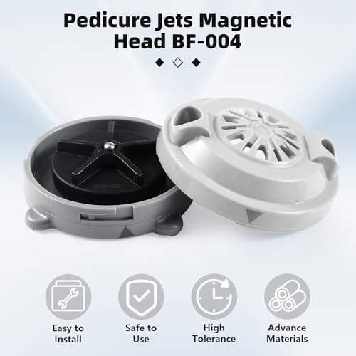 BF-004 Pipeless Magnetic Jet Head Motor,Universal Fit for LURACO Jet Motor Pedicure spa Tubs Chair Part Magnetic Head,Pack of 3