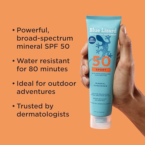 Blue Lizard Sport Mineral SPF Lotion 5 oz - SPF 50+