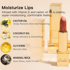 Oulac Matte Lipstick with Metallic Shine, Comfortable Creamy Texture, Smooth No Grainy Feeling, Vegan & Gluten Free, Full-Coverage Lip Colour 4.3 g, GM15 She's A Lover