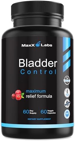 Bladder Control Supplement - Overactive Bladder Control Pills - Potent Blend of Pumpkin Seed oil, Cranberry Extract & Vitamin D3 - Urinary Tract Infection Treatment for Women & Men - UTI Relief - 60Ct