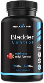 Bladder Control Supplement - Overactive Bladder Control Pills - Potent Blend of Pumpkin Seed oil, Cranberry Extract & Vitamin D3 - Urinary Tract Infection Treatment for Women & Men - UTI Relief - 60Ct
