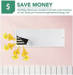 TRYMAG Strong Floor Vent Covers 8"x15", 4 Pack Magnetic Vent Covers for Home Floor Standard Air Registers，Air Conditioner Vent Covers for Wall, Air Register, Ceiling Vents，RV, Home HVAC and AC Vents