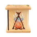 Wooden Piggy Bank for Kids and Adults, Personalized Gift Handmade in USA by BloomOwl, Custom Piggy Bank, Personalized Banks for Kids, Gifts for Baby Boys and Girls (Fishing)