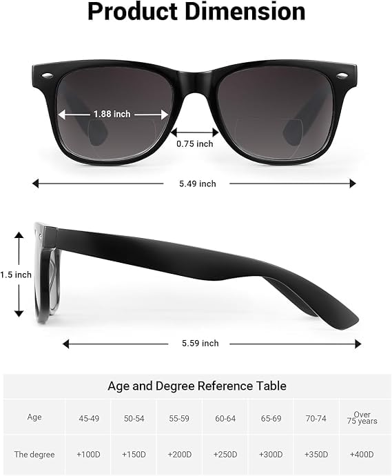 LADEESSE 3 Pack Bifocal Reading Sunglasses for Women, UV400 Sun Readers Glasses Spring Hinge Outdoor Sunglasses +2.50