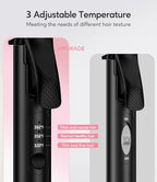 Travel Curling Iron, 1 Inch Mini Curling Iron Travel Size with 3 Adjustable Temp, Ceramic Mini Hair Curler with Keratin&Argan Oil Infuse, Dual Voltage, Includes Storage Bag