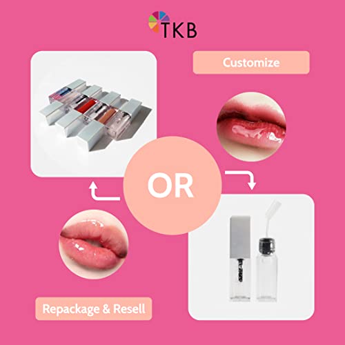 TKB Lip Gloss Base (Flexagel M) | Ready-to-Wear| Moisturizing, High Shine, Crystal Clear, Vegan and Cruelty free| Made in USA. (15 Ounce (Pack of 1))
